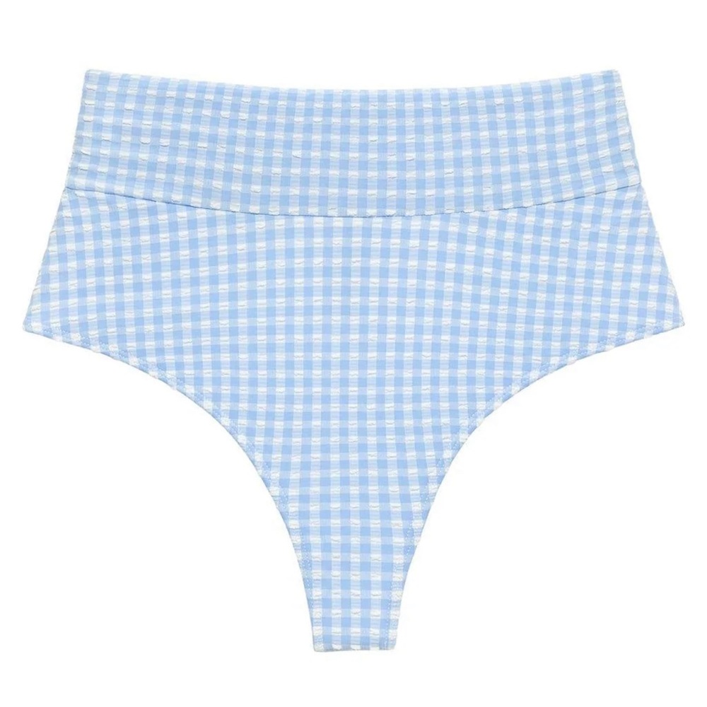 MONTCE Peri gingham high waisted bottom size medium